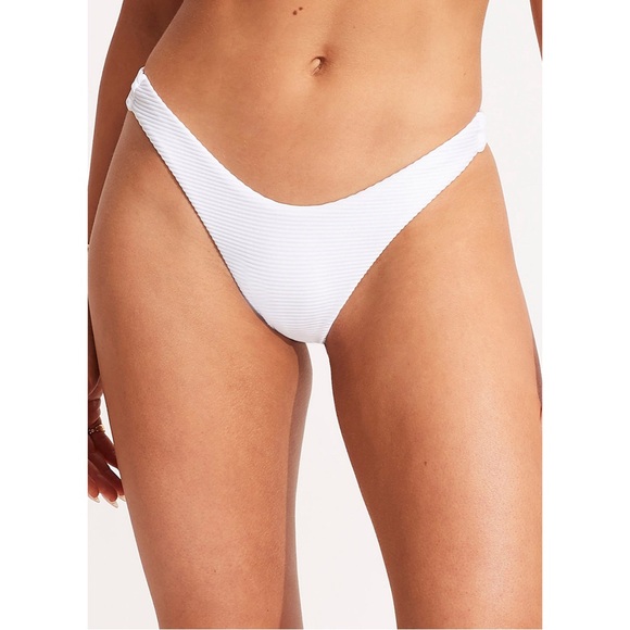 BOGO Seafolly Essentials High Cut Bikini Bottom Nwot - Picture 1 of 4